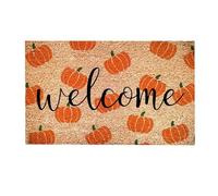Pumpkin Mat - 23.62 X 15.75 Inch Pumpkin Patterned Doormat, Non-Slip Trick Or Treat Door Mat, Welcome Doormat Outdoor Entrance | Fall Decor Rug For Kitchen, Bedroom