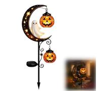 Pumpkin Moon Garden Stake Light Solar Cat Design For Yard Decor (Type 4)