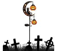 Pumpkin Moon Solar Light Outdoor Waterproof LED Lantern Auto On Off Solar
