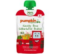 Pumpkin Organics Bolsita de Frutas Bio - Zanahoria, Pera, Boniato y Brócoli - 100 g Pumpkin Organics