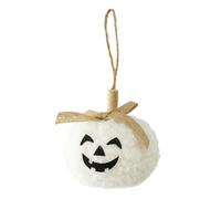 Pumpkin Ornaments, Halloween Pumpkin Decor Tree Ornaments, Flocking Fabric Spooky Decorations Party Supplies for Home, Indoor, Outdoor, Garden, Farmhouse and Porch, 3.54 Inches