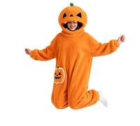 Pumpkin Pajamas - Soft Hoodie Blanket, Comfortable Halloween Costume