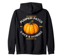 Pumpkin Patch U-Pick Hayride Rustic Farm Fun Sudadera con Capucha