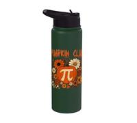 Pumpkin Pi Club Pi Day Love Matemáticas Feliz Halloween Stainless Steel Insulated Water Bottle
