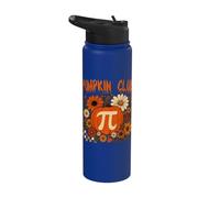 Pumpkin Pi Club Pi Day Love Matemáticas Feliz Halloween Stainless Steel Insulated Water Bottle