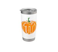 Pumpkin Pi Day Matemáticas Divertido Halloween Acción de Gracias Pastel Fiesta Vaso térmico de acero inoxidable de doble pared