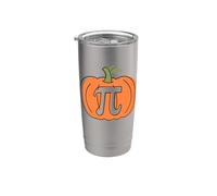 Pumpkin Pi Day Matemáticas Divertido Halloween Acción de Gracias Pastel Fiesta Vaso térmico de acero inoxidable de doble pared