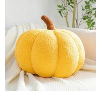 Pumpkin Pillows for Couch - Ultra-Plush Halloween & Fall Throw Pillows Decor, 3D Fluffy Jack O Lantern Pillow , Autumn Thanksgiving, Farmhouse Bedroom Decorations (#2,L)