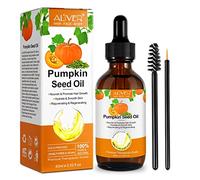 Pumpkin Seed Oil for Hair, Aceite de Semilla Calabaza 60ML, Estimula Circulación del Cuero Cabelludo, Repara el Cabello Dañado para el crecimiento de cejas y pestañas, cuidado de la piel