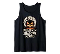 Pumpkin Shadows Rising Funny Forests Spooky Halloween Camiseta sin Mangas