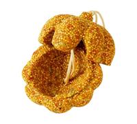 Pumpkin Shaped Conure Treats - Chewable Grain Snack for Parrots | Healthy Bird Treat for Parakeet Canary Lovebird Chinchilla Guinea Pig Small Pet Reward and Enrichment