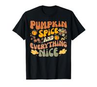 Pumpkin Spice and Everything Nice Fall Season Fall Camiseta gráfica económica