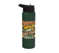 Pumpkin Spice And Everything Nice Fall Season Fall Stainless Steel Insulated Water Bottle