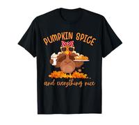 Pumpkin Spice and Everything Nice Thanksgiving Turkey Lover Camiseta