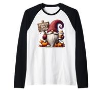 Pumpkin Spice Coffee Dad GNOME For Fall Pumpkin Spice Season Camiseta Manga Raglan