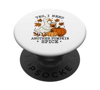 Pumpkin Spice Goose Fall Coffee Lover Autumn Season PopSockets PopGrip Adhesivo