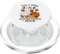 Pumpkin Spice Goose Fall Coffee Lover Autumn Season PopSockets PopGrip para MagSafe