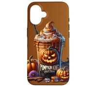 Pumpkin Spice Halloween Coffee For Men Spooky Pumpkin King Carcasa para iPhone 16