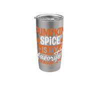 Pumpkin Spice Is My Favorite Season Happy Pumpkin Season Vaso térmico de acero inoxidable de doble pared