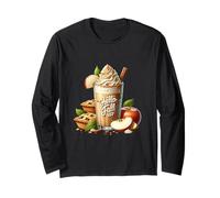 Pumpkin Spice Latte and Apple Pie Decor For Women Hello Fall Manga Larga