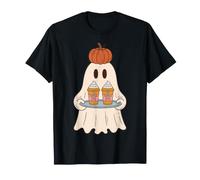 Pumpkin Spice Latte Ghost Halloween Fall Coffee Lover Camiseta