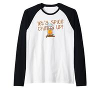 Pumpkin Spice Latte Lover Permite condimentar Las Cosas Camiseta Manga Raglan