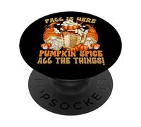 Pumpkin Spice Latte Mug Graphic Cute Autumn GNOME For Fall PopSockets PopGrip Adhesivo