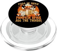 Pumpkin Spice Latte Mug Graphic Cute Autumn GNOME For Fall PopSockets PopGrip para MagSafe