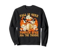 Pumpkin Spice Latte Mug Graphic Cute Autumn GNOME For Fall Sudadera