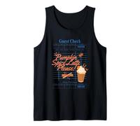 Pumpkin Spice Latte Please Guest Check café de otoño Camiseta sin Mangas