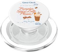 Pumpkin Spice Latte Please Guest Check café de otoño PopSockets PopGrip para MagSafe