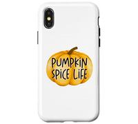 Pumpkin Spice Life Otoño Otoño Cottagecore Café Latte Carcasa para iPhone X/XS