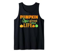 Pumpkin Spice me da Vida, Familia, mamá, papá, niños y niñas, Divertido Camiseta sin Mangas