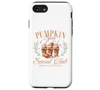 Pumpkin Spice Social Club Otoño Floral Arco Café Helado Otoño Carcasa para iPhone SE (2020) / 7 / 8