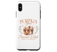 Pumpkin Spice Social Club Otoño Floral Arco Café Helado Otoño Carcasa para iPhone XS Max