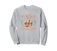 Pumpkin Spice Social Club Otoño Floral Arco Café Helado Otoño Sudadera