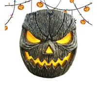 Pumpkin Tree Face Decoration | Halloween Light Up Pumpkin Face Lantern