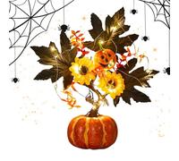 Pumpkin Tree Lights Genérico - Pumpkin Tree Lights | Lighted Artificial Pumpkins | Battery Powered for Harvest Halloween Thanksgiving Wedding Home Kitchen Office Dining Room Party Living Room