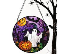 Pumpkin Window Decoration, Halloween Crystal Glass Ornament