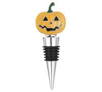 Pumpkin Wine Cork, Halloween Alloy Bottle Sealer, 4.17x1.57 Inches Festive Drink Stopper Design, Reusable Decorative Accessory for Kitchen, Home, Cellar, Living Room, Party, Holiday, Dining Table