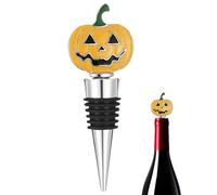 Pumpkin Wine Cork, Halloween Sealer, 4.17x1.57 inches, Decorative Bottle Cap, Festive Drink Stopper, Kitchen Party Ornament, Uniques Autumn Accessory for Holiday Dining Table Display