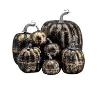 Pumpkins De De Espuma Sintética | Conjunto De Calabazas De De Espuma Sintética | Decoraciones De Verduras De Temporada para Otoño, Estilo Rústico, Interior Y Exterior, Thank