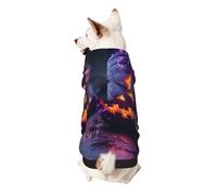 Pumpkin's Smile - Sudadera con capucha para perro, de poliéster suave y transpirable, para perros pequeños, niños y niñas