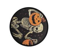 Pumpkins Spooky Skeleton Patch, Halloween Parches de pegatinas para prendas Sombreros Pantalones Chaquetas, Hierro-On o coser Embellishments decorativos para la mochila de vestir Jeans Party Craft
