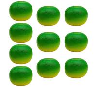 pumpumlia - 10 piezas hechas a mano de espuma sintética naranjas, accesorios de simulación de frutas realistas para escritorio, fotografía, tienda, ventana, exhibición de naranjas