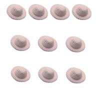 pumpumlia 10 sombreros de tela suave sin terminar de 5,8 cm, sombreros sin pintar para niños y adultos, hechos a mano, accesorios de costura, compatible con tipo de sombrero