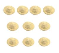 pumpumlia 10 sombreros de tela suave sin terminar de 5,8 cm, sombreros sin pintar para niños y adultos, hechos a mano, accesorios de costura, compatible con tipo de sombrero