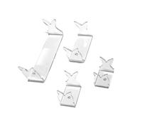 pumpumlia 4 soportes de exhibición de señuelos de pesca acrílicos, caballetes transparentes para cebos, juego de accesorios