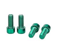 pumpumlia 4 tornillos para jaulas de botellas de agua de 5 x 12 mm, acero inoxidable, tornillos de cabeza hexagonal, tornillos de jaula de botella, tornillos de soporte