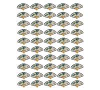 pumpumlia 50 piezas de colgantes transparentes de bambú chino vintage para hacer joyas hechas a mano horquillas accesorios